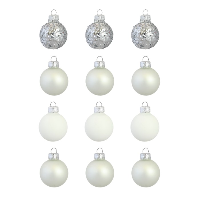 Black White Silver Christmas Decor