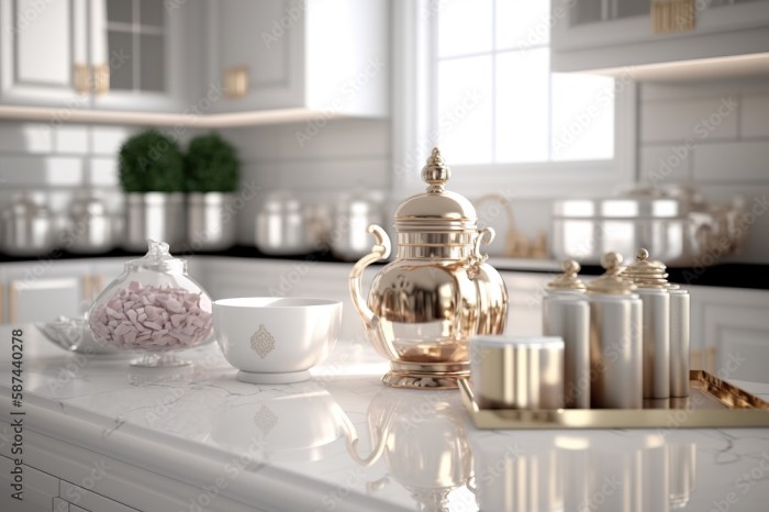 Gold and White Kitchen Decor A Style Guide