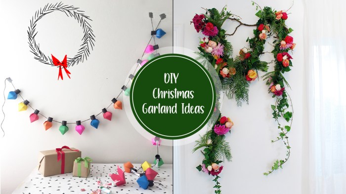 Christmas ball garland diy