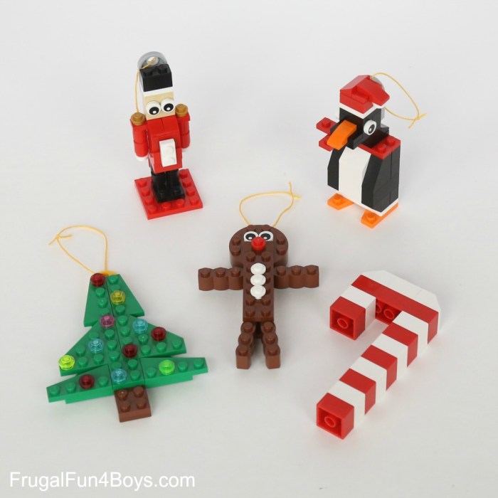 Diy lego christmas ornaments