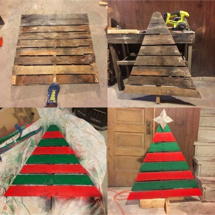 Diy pallet christmas tree