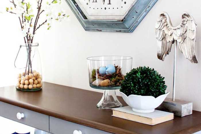 Console table decor ideas