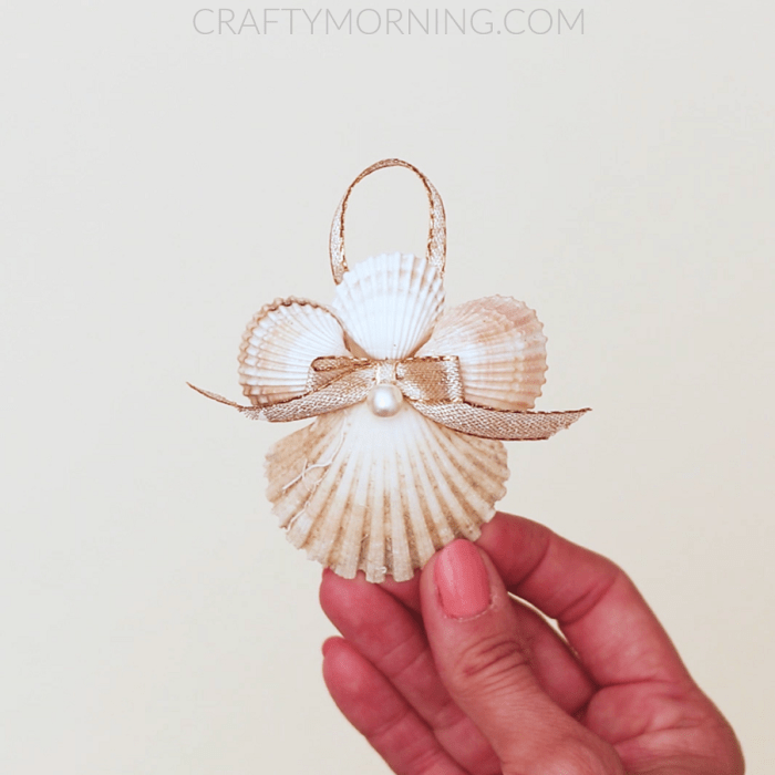 Diy shell christmas ornaments