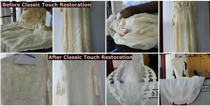 Wedding dress stain removal